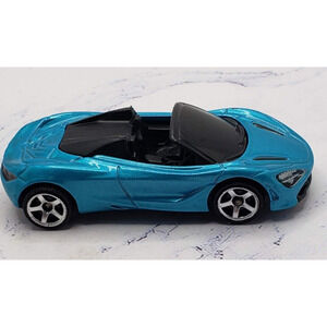 2021 Matchbox MBX Showroom #20 McLaren 720S Spider Blue With 5 Spoke Wheels